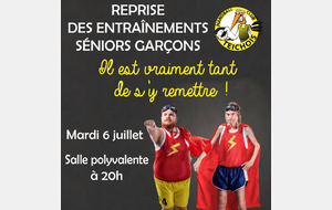 C'est la reprise pour nos séniors garçons !