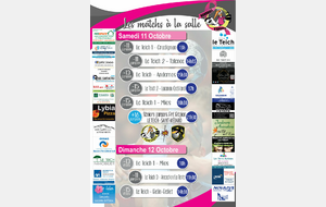 LES MATCHS À LA SALLE CE WEEK-END