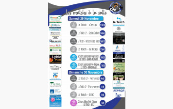 LES MATCHS À LA SALLE CE WEEK-END