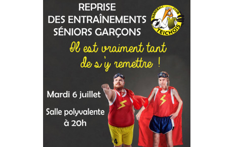 C'est la reprise pour nos séniors garçons !