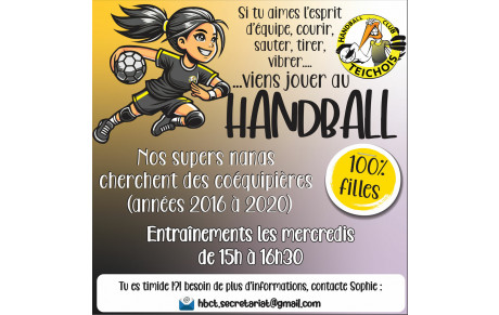 On recrute des -11 filles, années 2016 à 2020